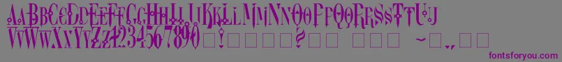 Dreamscarc Font – Purple Fonts on Gray Background