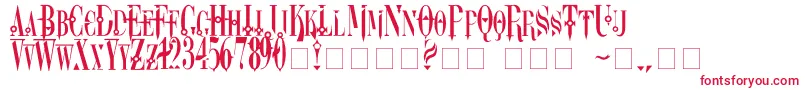 Dreamscarc Font – Red Fonts on White Background