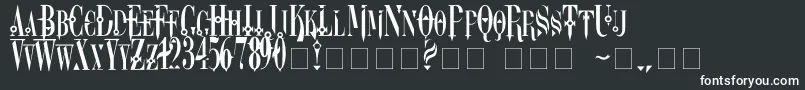 Dreamscarc Font – White Fonts on Black Background