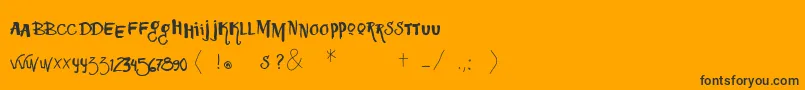 Подробнее о шрифте Vtkssquizita Шрифт Vtkssquizita – чёрные шрифты на оранжевом фоне