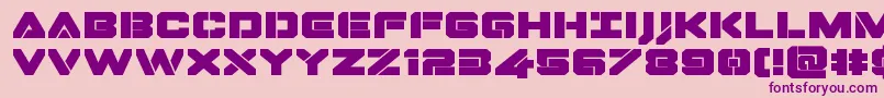 Dominojackexpand Font – Purple Fonts on Pink Background