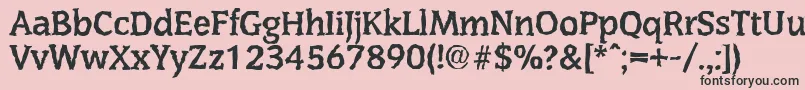 CongressrandomBold Font – Black Fonts on Pink Background