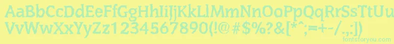 Подробнее о шрифте CongressrandomBold Шрифт CongressrandomBold – зелёные шрифты на жёлтом фоне