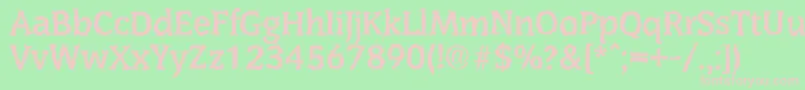 CongressrandomBold Font – Pink Fonts on Green Background