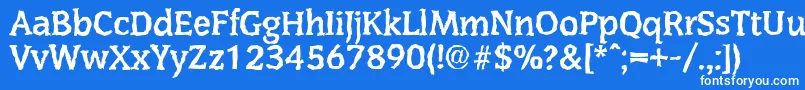 CongressrandomBold Font – White Fonts on Blue Background