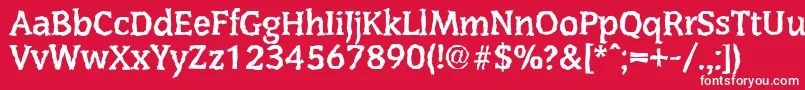 CongressrandomBold Font – White Fonts on Red Background