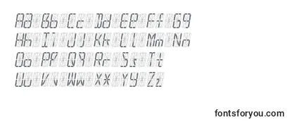 Обзор шрифта Led16sgmntItalic