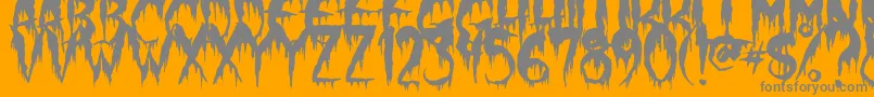 Шрифт WerewolfMoon – серые шрифты на оранжевом фоне