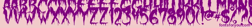 WerewolfMoon Font – Purple Fonts on Pink Background