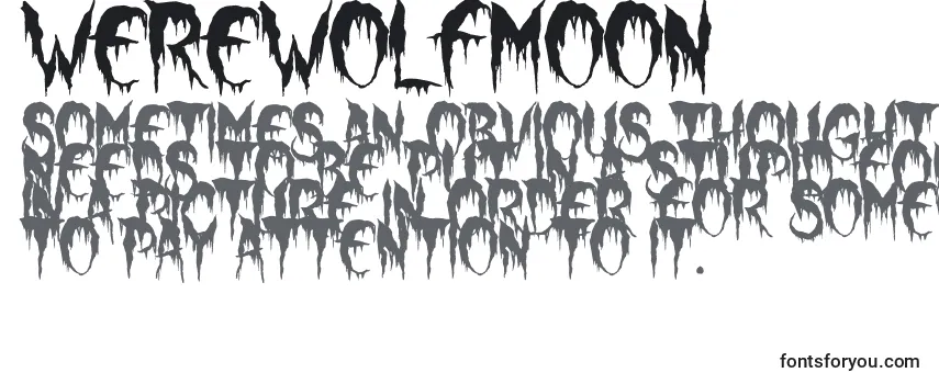 Czcionka WerewolfMoon