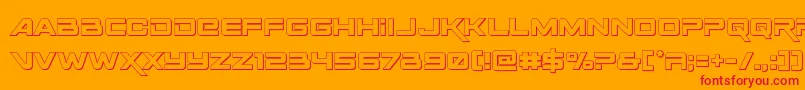 Más sobre la fuente Spaceranger3D fuente Spaceranger3D – Fuentes Rojas Sobre Fondo Naranja