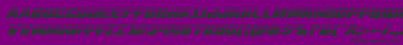 Шрифт Virginhybridhalf – чёрные шрифты на фиолетовом фоне