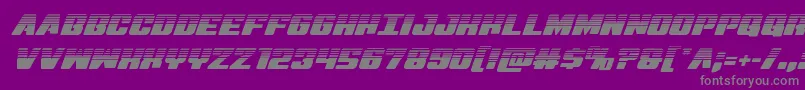 Virginhybridhalf Font – Gray Fonts on Purple Background