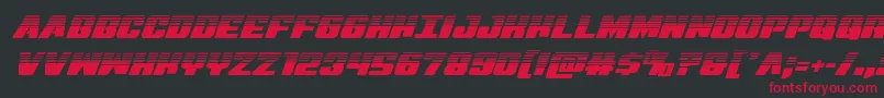 Virginhybridhalf Font – Red Fonts on Black Background