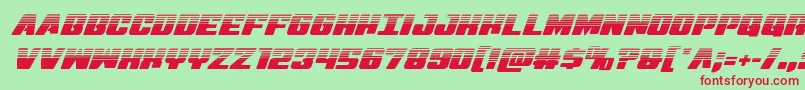 Virginhybridhalf Font – Red Fonts on Green Background