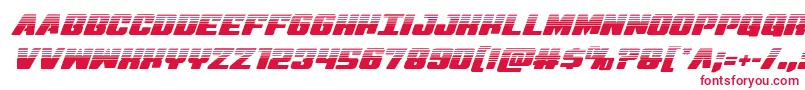 フォントVirginhybridhalf – 赤い文字