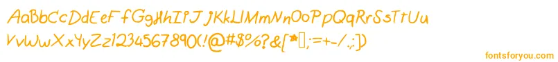 Littleberry Font – Orange Fonts on White Background