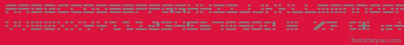 Aldo6 Font – Gray Fonts on Red Background