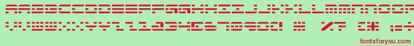 Aldo6 Font – Red Fonts on Green Background