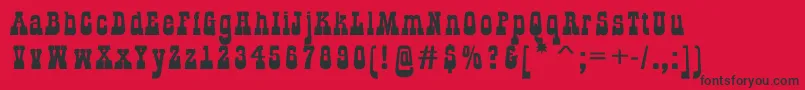 AGildialnbk Font – Black Fonts on Red Background