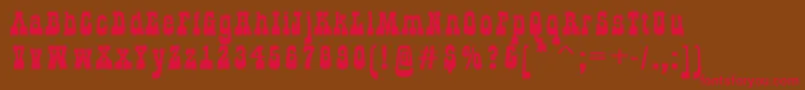 AGildialnbk Font – Red Fonts on Brown Background