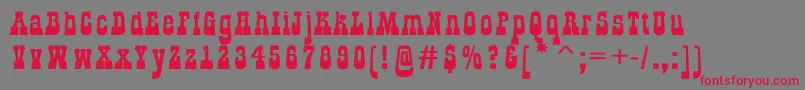 AGildialnbk Font – Red Fonts on Gray Background