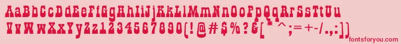 AGildialnbk Font – Red Fonts on Pink Background
