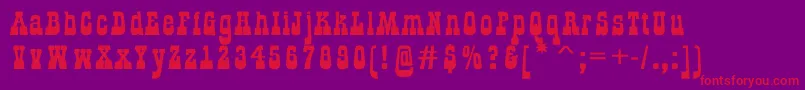 AGildialnbk Font – Red Fonts on Purple Background