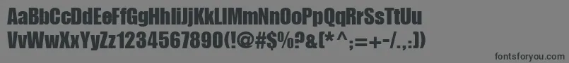 ImpactLt Font – Black Fonts on Gray Background