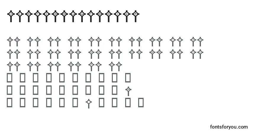 Шрифт JlrClonmacnoise – алфавит, цифры, специальные символы