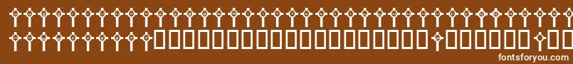JlrClonmacnoise Font – White Fonts on Brown Background