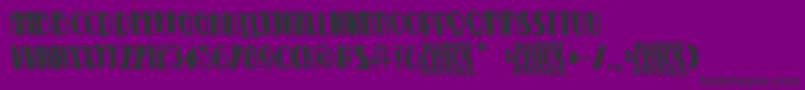 ModernistChaos Font – Black Fonts on Purple Background