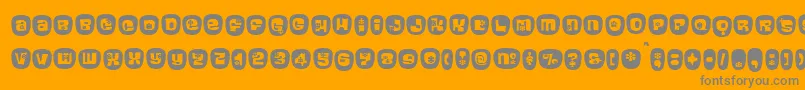 Blackcurrantcameo Font – Gray Fonts on Orange Background