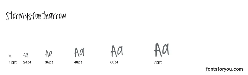 Stormysfontnarrow Font Sizes