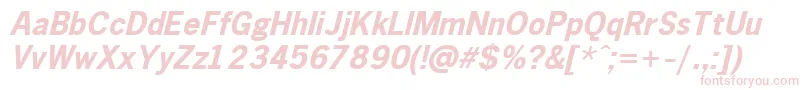 Gothic.KzBoldItalic Font – Pink Fonts on White Background
