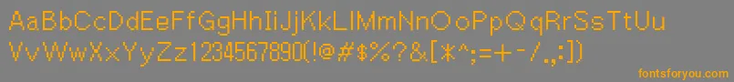 Igiari Font – Orange Fonts on Gray Background