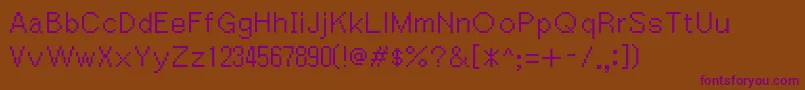 Igiari Font – Purple Fonts on Brown Background