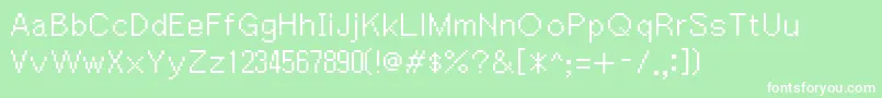 Igiari Font – White Fonts on Green Background