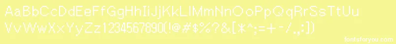 Igiari Font – White Fonts on Yellow Background