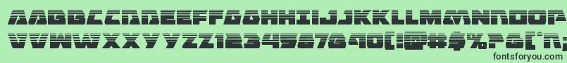 Eaglestrikehalf Font – Black Fonts on Green Background