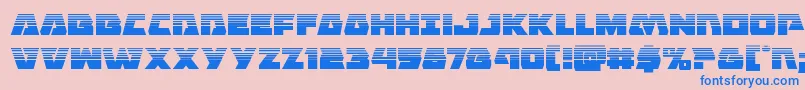 Eaglestrikehalf Font – Blue Fonts on Pink Background