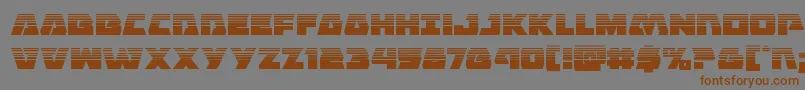 Eaglestrikehalf Font – Brown Fonts on Gray Background