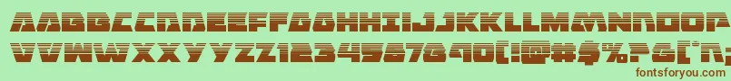 Eaglestrikehalf Font – Brown Fonts on Green Background