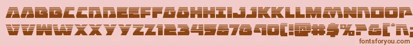 Eaglestrikehalf Font – Brown Fonts on Pink Background