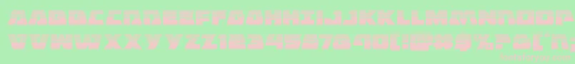 Eaglestrikehalf Font – Pink Fonts on Green Background