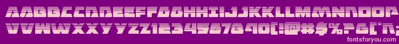 Eaglestrikehalf Font – Pink Fonts on Purple Background