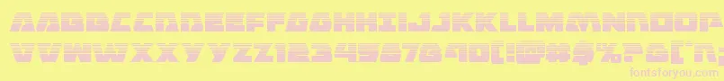 Eaglestrikehalf Font – Pink Fonts on Yellow Background