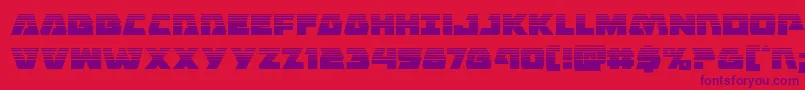 Eaglestrikehalf Font – Purple Fonts on Red Background