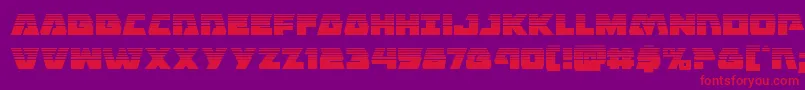 Eaglestrikehalf Font – Red Fonts on Purple Background