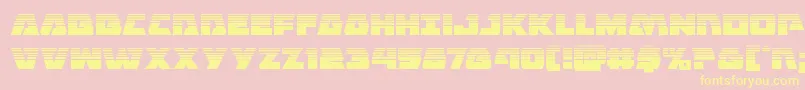 Шрифт Eaglestrikehalf – жёлтые шрифты на розовом фоне